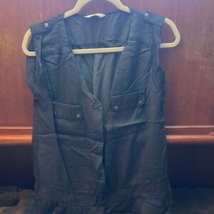 Promod Blue Sleeveless Jumpsuit